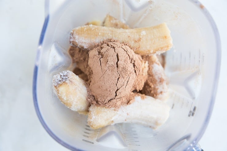 3-Ingredient Chocolate Banana Ice Cream (Vegan, Paleo) - The