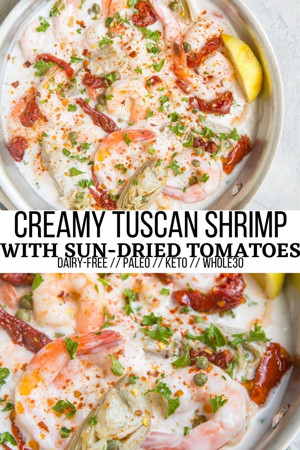 Creamy Tuscan Shrimp - The Roasted Root