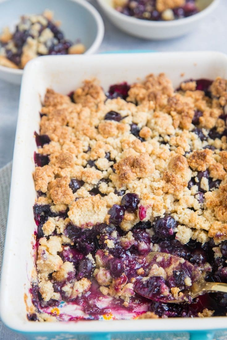 Keto Blueberry Crumble (Vegan) - The Roasted Root