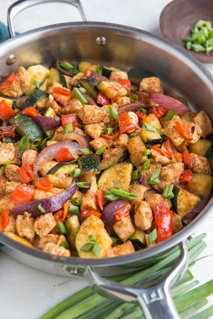 30-Minute Mexican Chicken and Zucchini Skillet - The Roasted Root