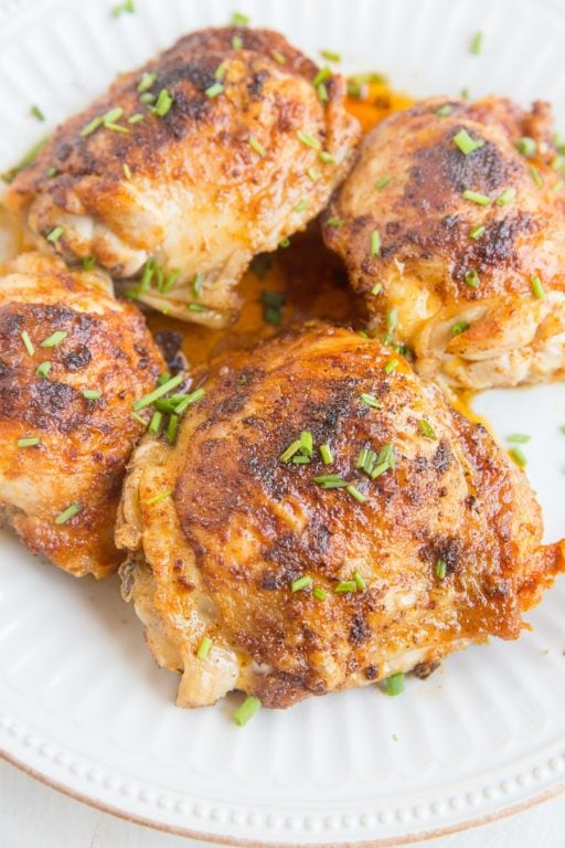 Air Fryer Crispy Chicken Thighs - The Roasted Root