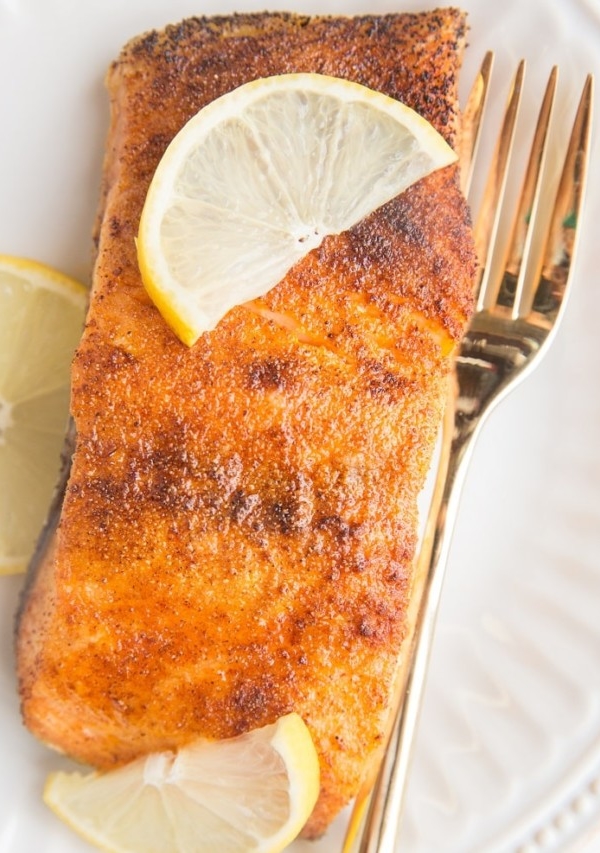 Crispy Air Fryer Salmon - a quick, easy, amazing method for cooking salmon!