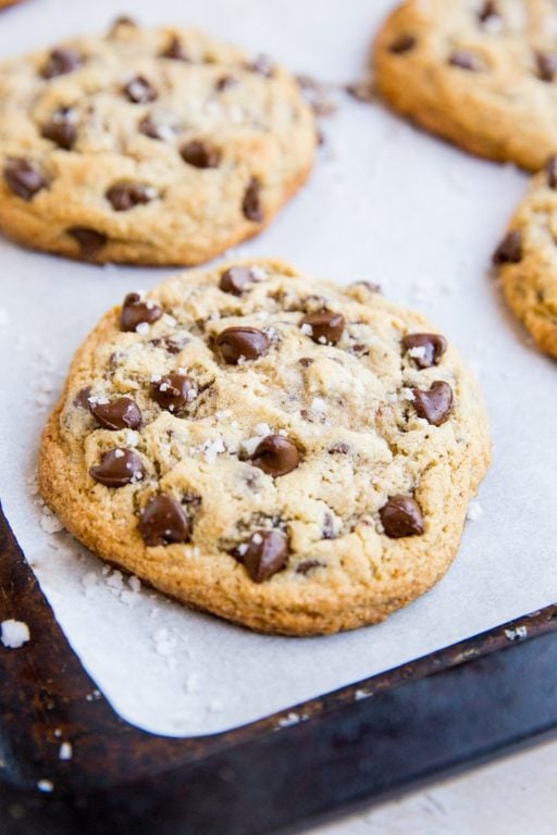 The BEST Giant Paleo Chocolate Chip Cookies - The Roasted Root