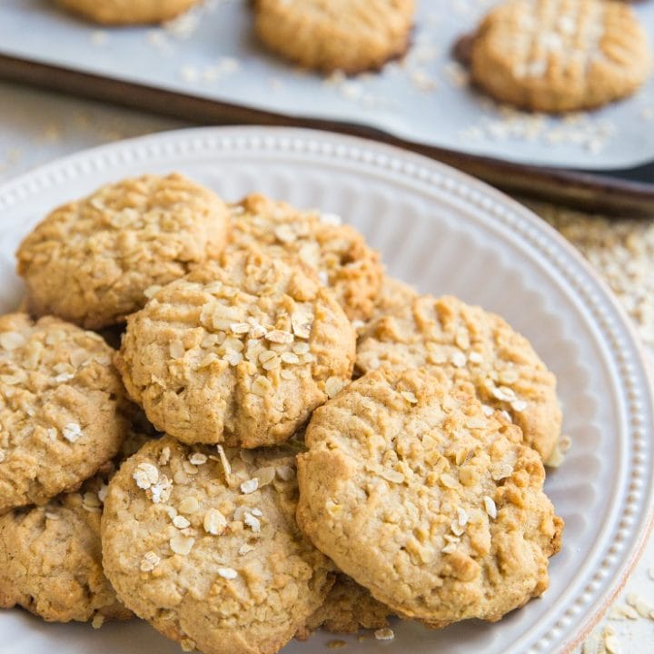 Gluten-Free Peanut Butter Oatmeal Cookies - The Roasted Root