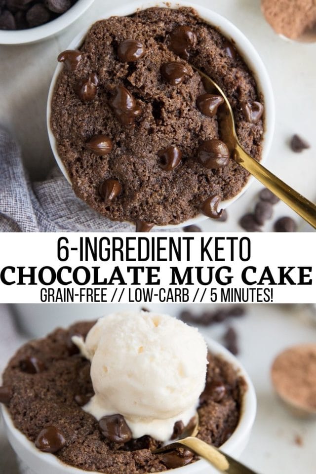 Keto Chocolate Mug Cake - The Roasted Root