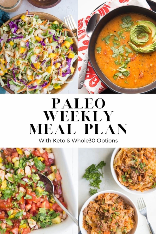 Paleo Weekly Meal Plan - a whole food focused healthy weekly meal plan to make meal prep seamless and delicious!