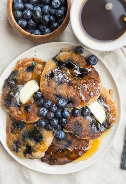 Paleo Blueberry Pancakes (Keto) - The Roasted Root