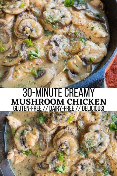 30-Minute Creamy Mushroom Chicken (Paleo, Keto) - The Roasted Root