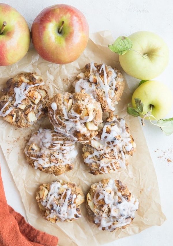 Baked Apple Fritters - gluten-free, dairy-free, refined sugar-free easy oven-baked apple fritters for a healthier take on the classic recipe