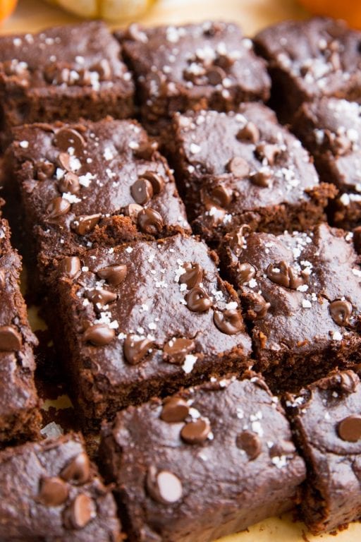 Gluten-Free Rolled Oat Pumpkin Brownies - The Roasted Root