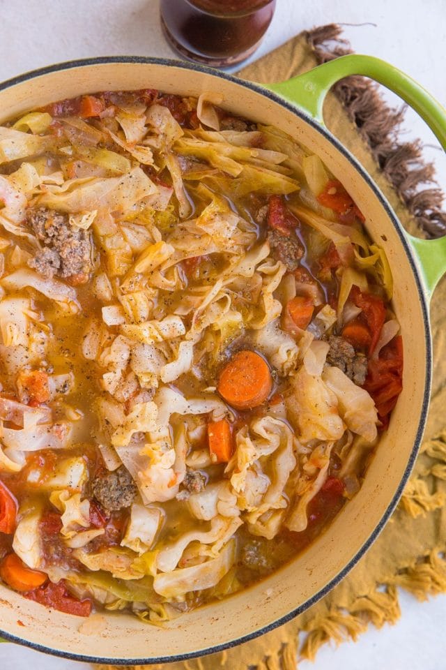 Ground Beef And Cabbage Soup The Roasted Root 