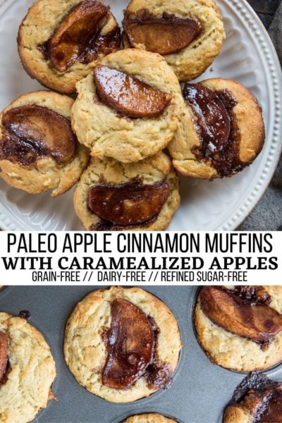 Paleo Apple Cinnamon Muffins With Caramelized Apples - The Roasted Root