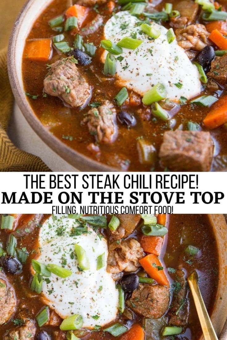 Best Steak Chili Recipe - The Roasted Root