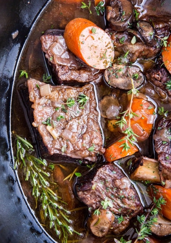 Slow Cooker Beef Short Ribs made with tart cherry juice for a rich, flavorful meal! So easy to prepare and incredibly delicious!