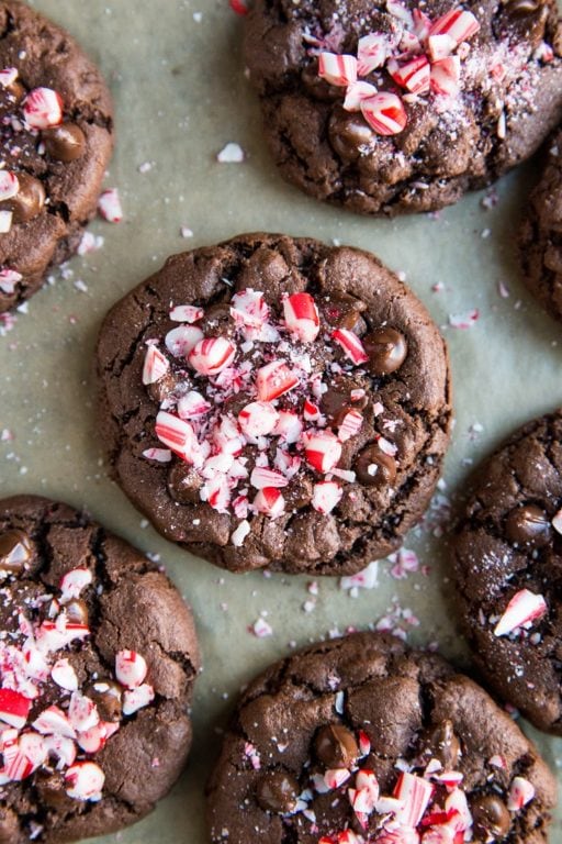 Double Chocolate Gluten-Free Peppermint Cookies - The Roasted Root