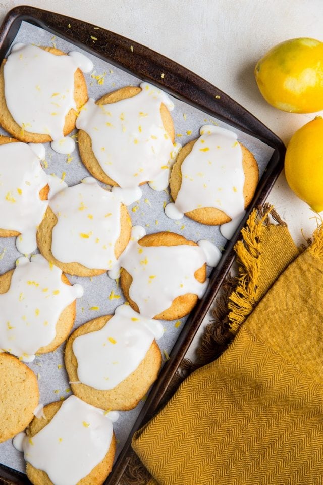 Glazed Keto Lemon Cookies The Roasted Root 7135