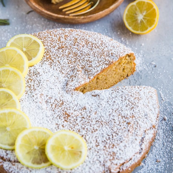 Grain-Free Rosemary Lemon Olive Oil Cake (Dairy-Free, Refined Sugar ...