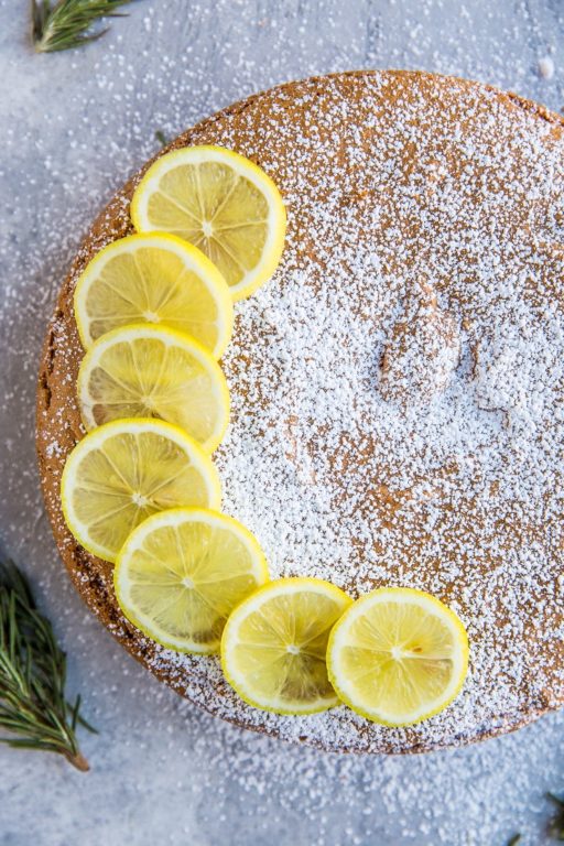 Grain-Free Rosemary Lemon Olive Oil Cake (Dairy-Free, Refined Sugar ...