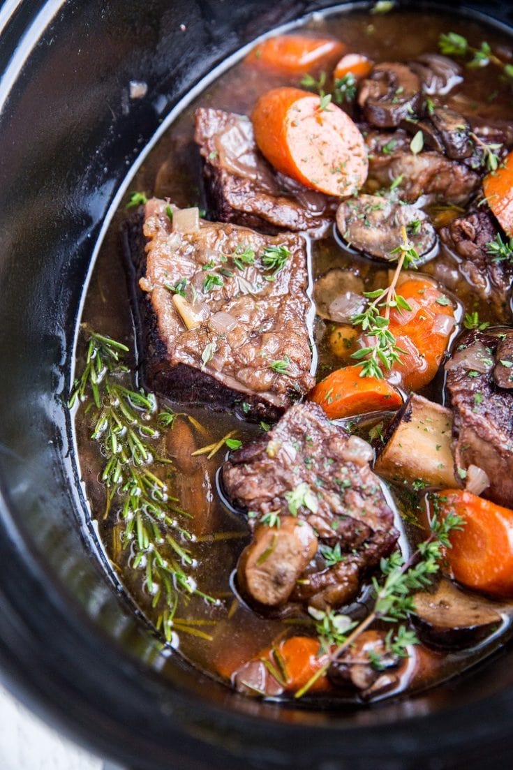 Slow Cooker Beef Short Ribs - The Roasted Root