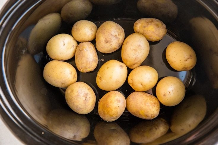 Crock Pot Creamy Mushroom Chicken With Potatoes The Roasted Root 1561