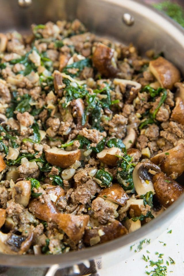 30 Minute Ground Beef And Mushroom Skillet The Roasted Root