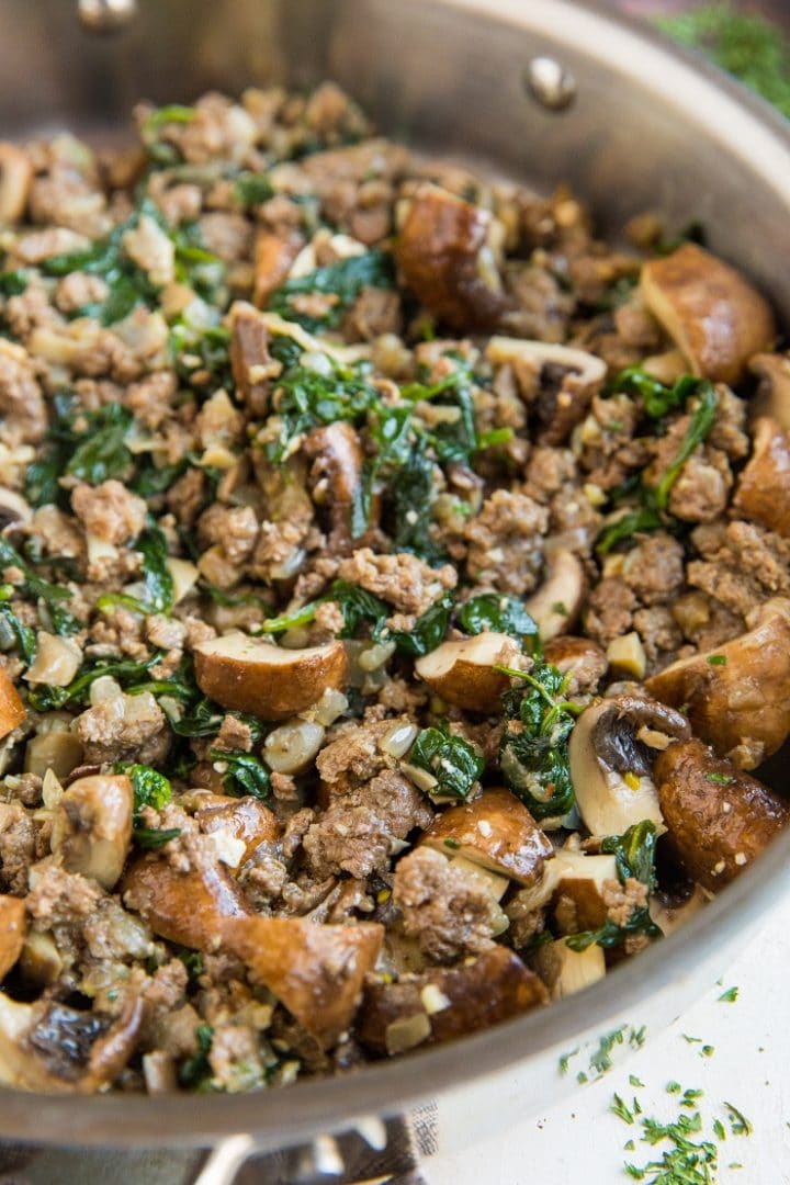 30Minute Ground Beef and Mushroom Skillet The Roasted Root