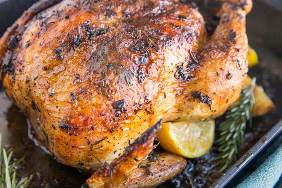 Garlic Butter Roast Chicken - The Roasted Root