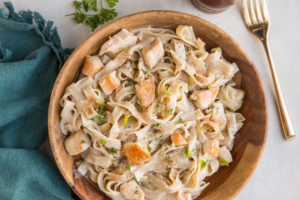 Healthy Chicken Fettuccine Alfredo - The Roasted Root