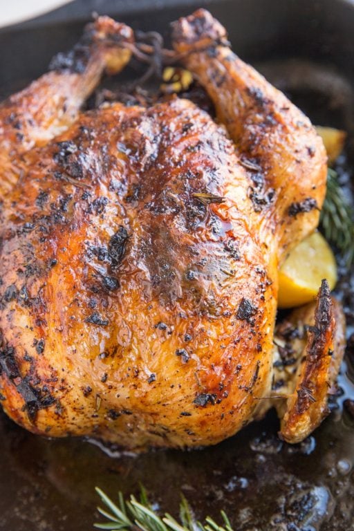 Garlic Butter Roast Chicken - The Roasted Root