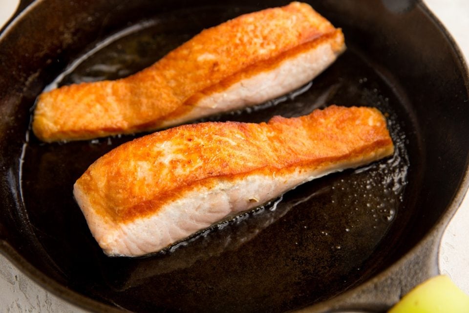 Crispy Skillet Salmon - The Roasted Root