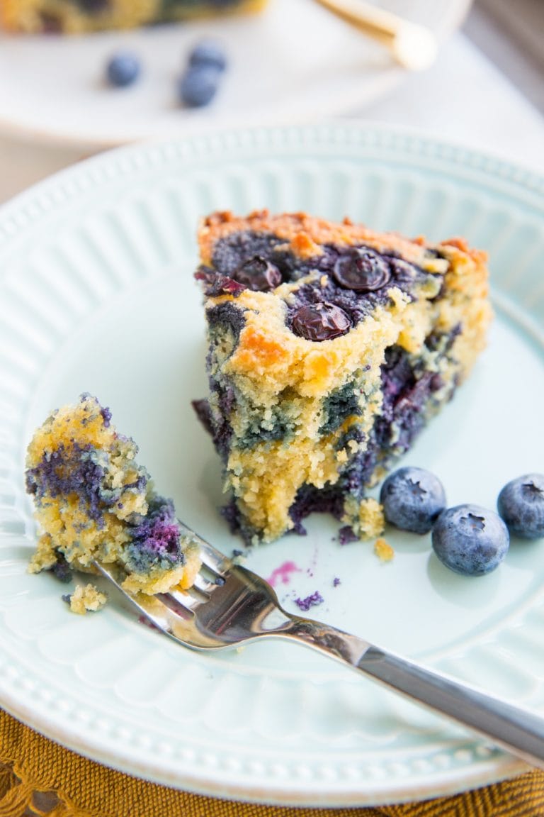 Keto Blueberry Cake - The Roasted Root