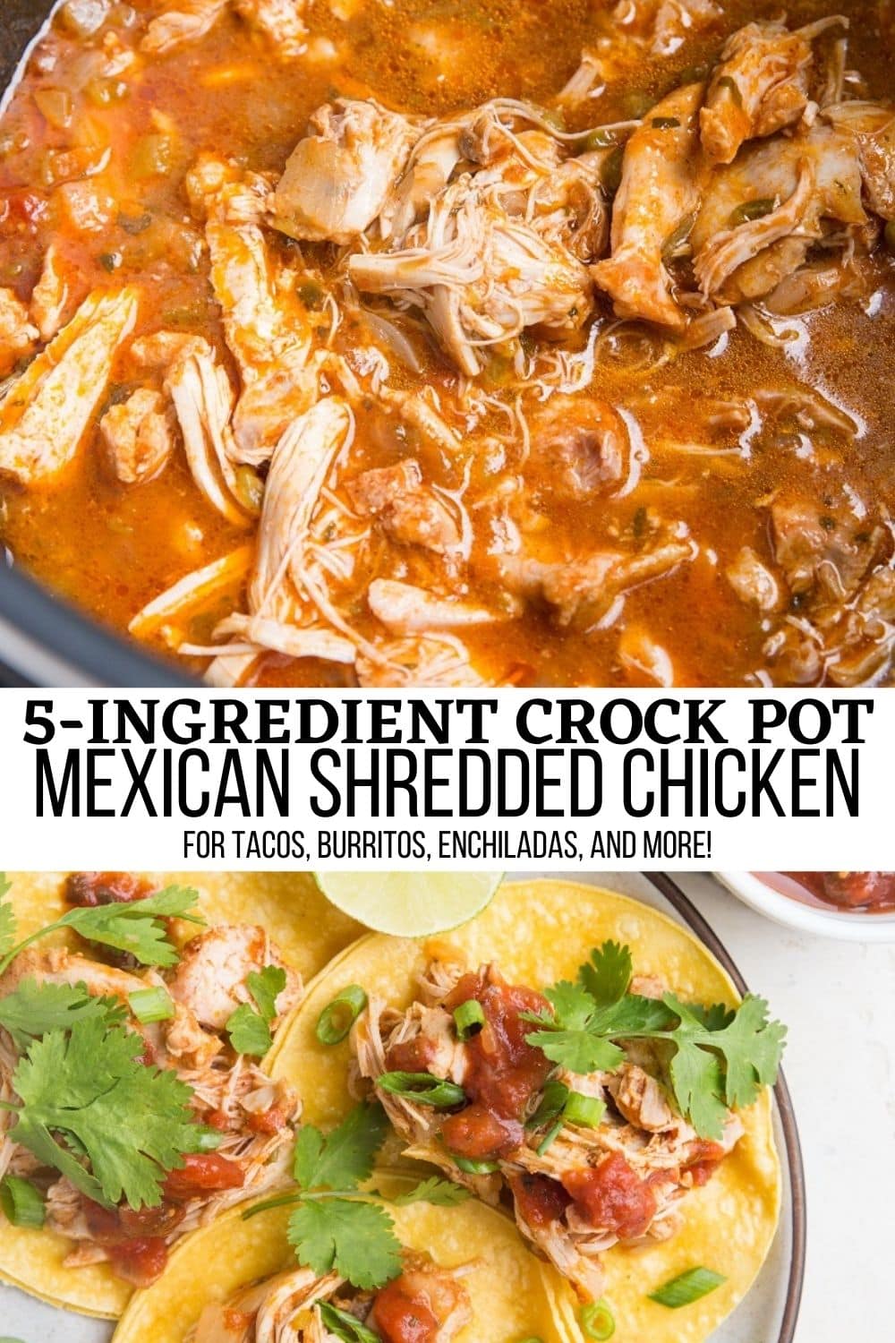 5 Ingredient Crock Pot Mexican Shredded Chicken The Roasted Root 3805