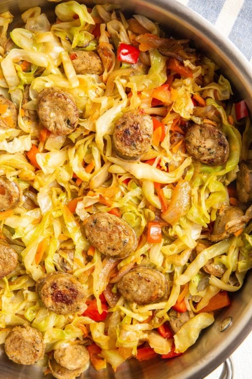 30-Minute Cabbage and Sausage Skillet - The Roasted Root