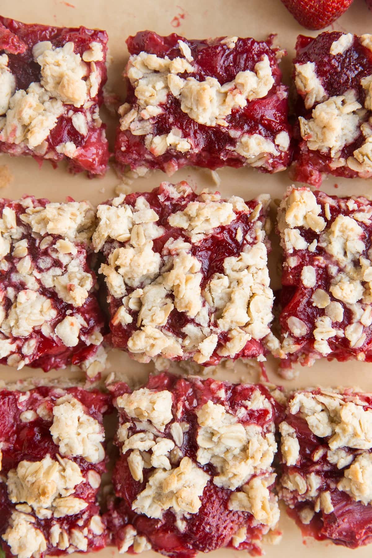 Strawberry Oatmeal Bars (Gluten-Free, Vegan) - The Roasted Root