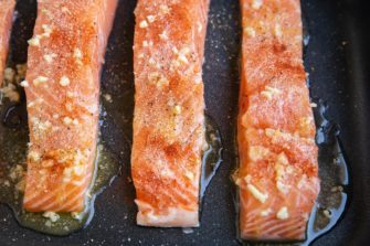 Baked Garlic Butter Salmon - The Roasted Root