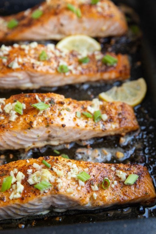 Baked Garlic Butter Salmon - The Roasted Root