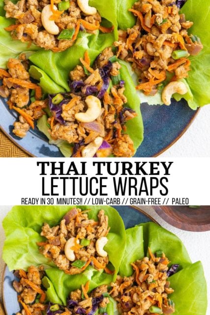 Thai Turkey Lettuce Wraps - The Roasted Root