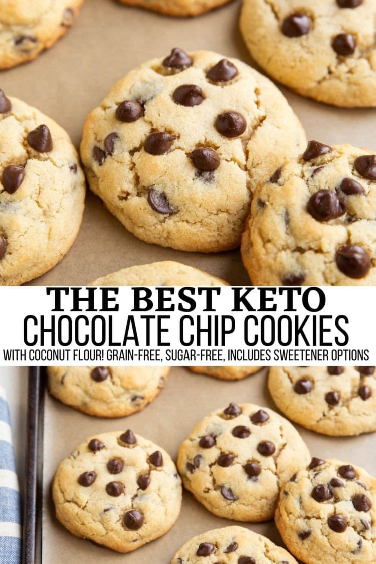 Keto Chocolate Chip Cookies with Coconut Flour - The Roasted Root