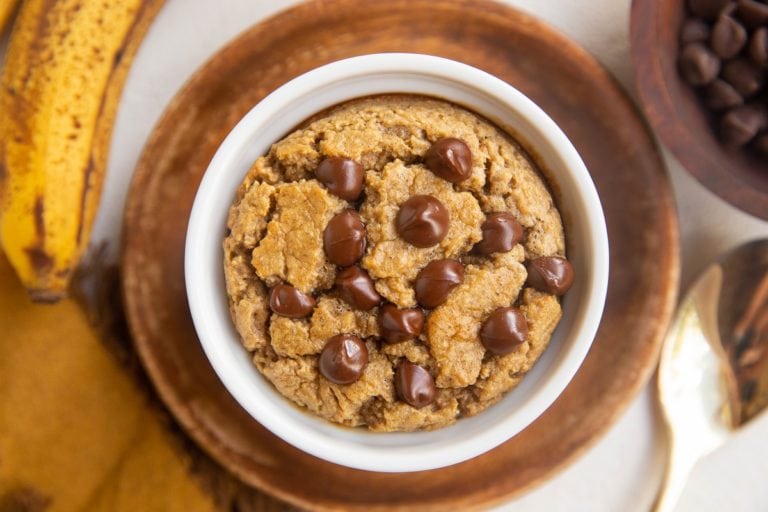 Banana Blended Baked Oats - The Roasted Root