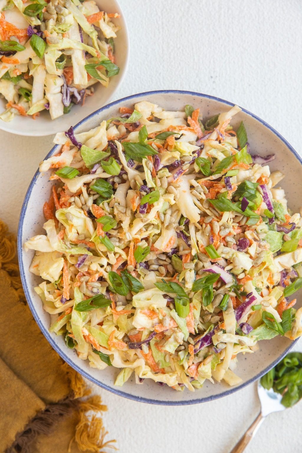 Healthy Creamy Coleslaw - The Roasted Root