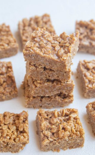 4-Ingredient Healthy Rice Krispie Treats - The Roasted Root