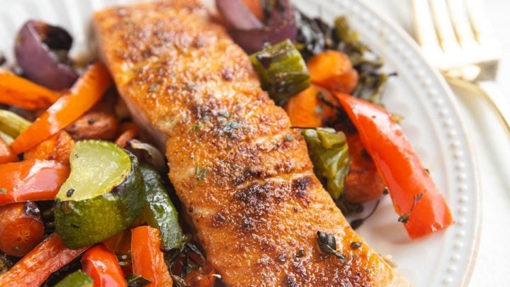 Sheet Pan Salmon and Vegetables - The Roasted Root