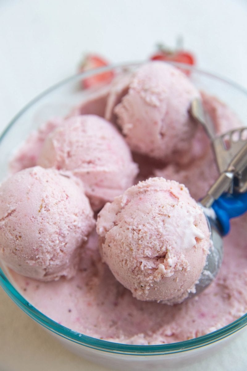 Homemade Strawberry Ice Cream ~ No Ice Cream Maker Needed! - The Salted  Pepper