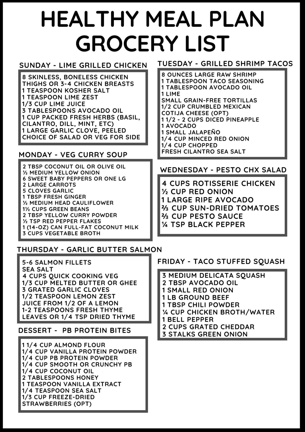 4-week-meal-plan-grocery-list-meal-plan-with-grocery-list-etsy