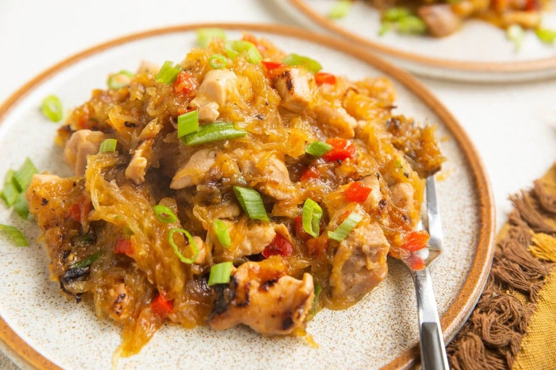 Spaghetti Squash Drunken Noodles - The Roasted Root