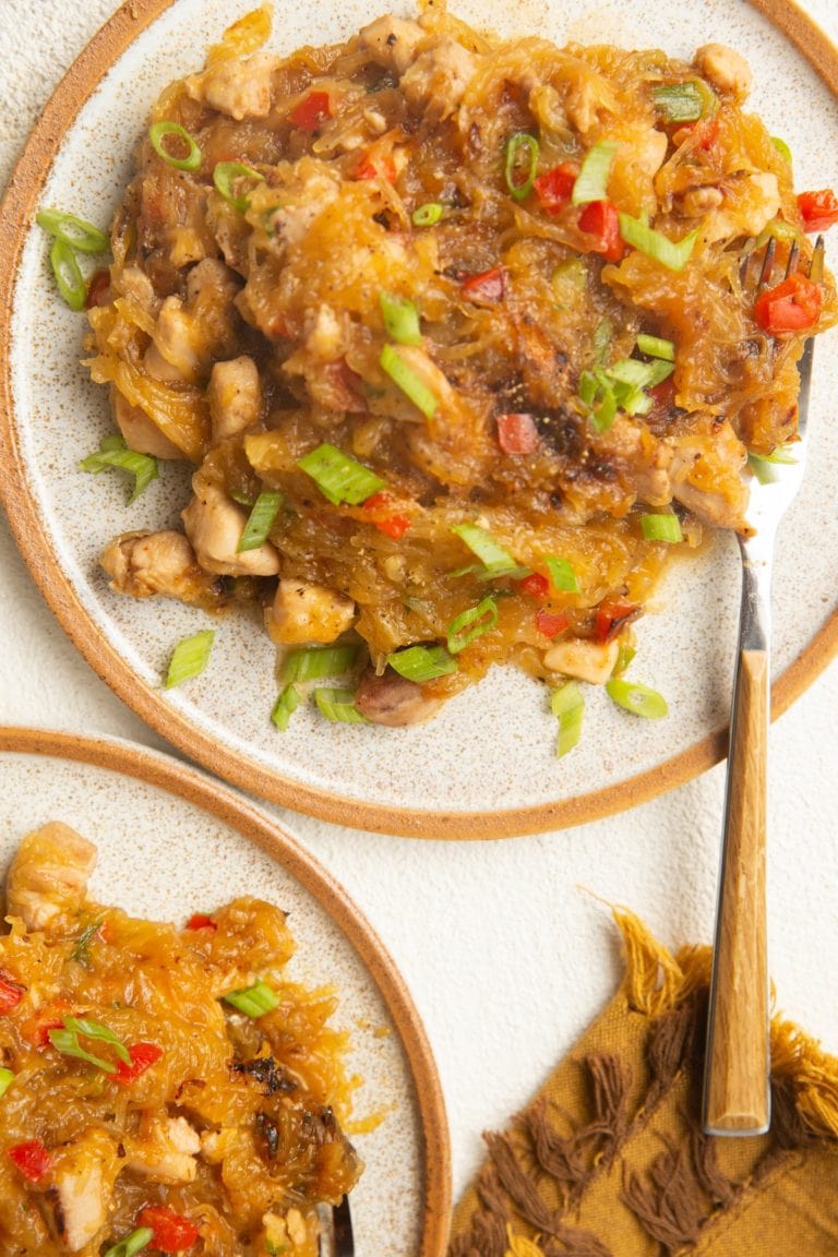 Spaghetti Squash Drunken Noodles - The Roasted Root