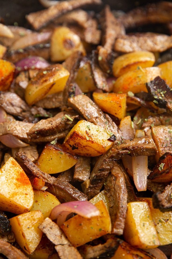 30 Minute Steak And Potato Skillet The Roasted Root