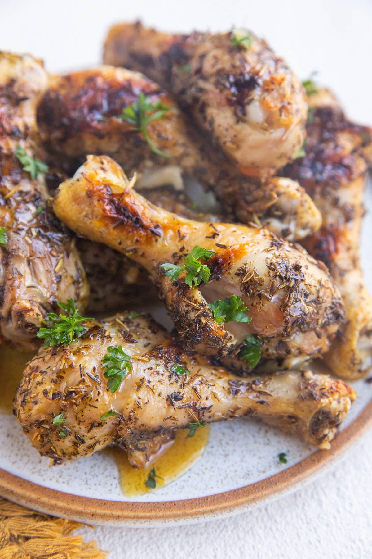 Honey Herb Chicken Drumsticks - The Roasted Root