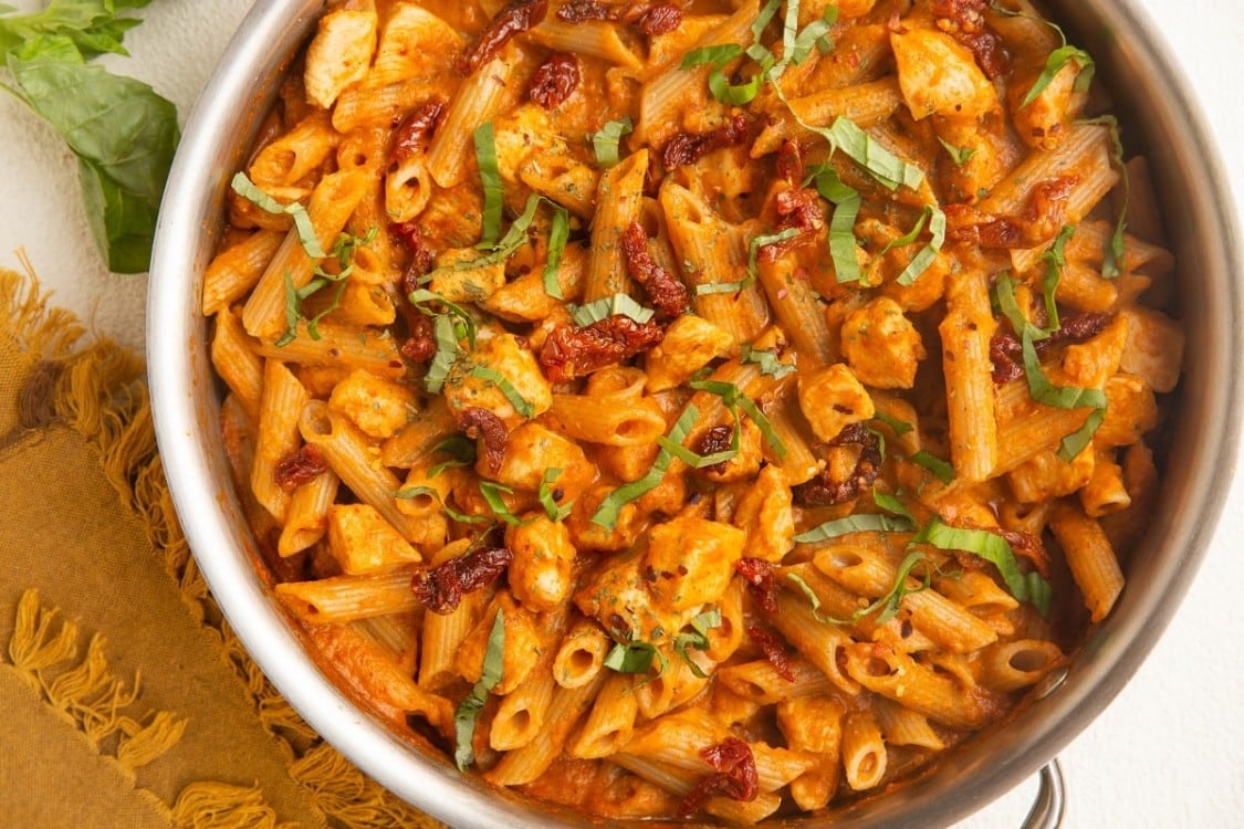 Creamy Sun-dried Tomato Chicken Pasta (gluten-free, Dairy-free) - The 