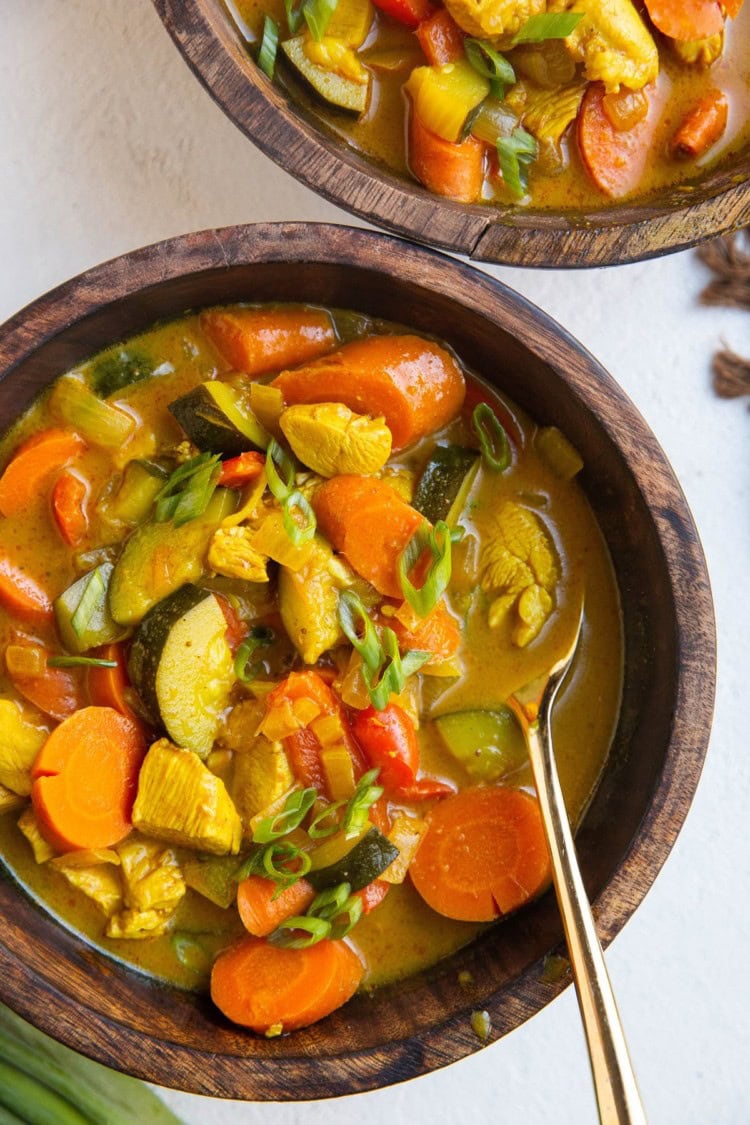 Chicken Yellow Curry Soup - The Roasted Root